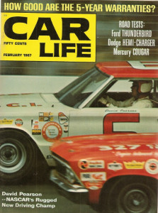 CAR LIFE 1967 FEB - HEMI CHARGER, COUGAR & T'BIRD TESTED, DAVID PEARSON